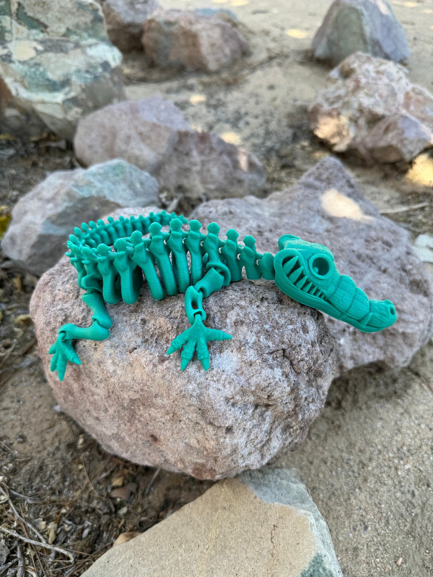 3D printed Flexi Articulated Alligator