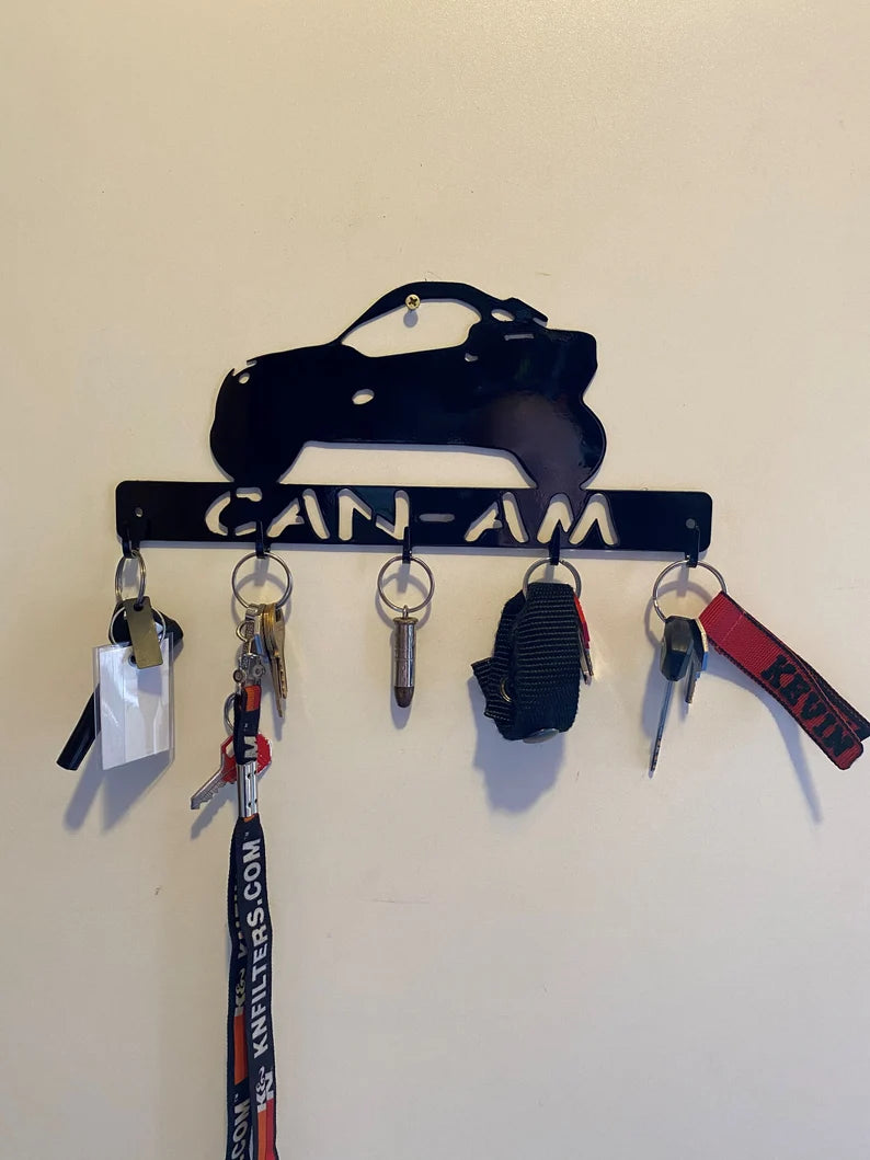 CNC plasma cut Can-Am side by side key chain holder