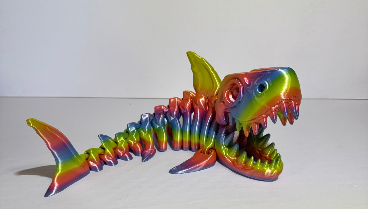 3D printed Flexi Articulated Shark